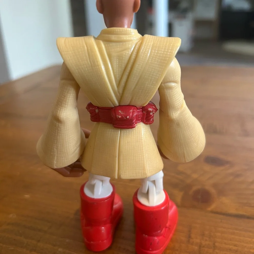 Star Wars Jedi Force Mace Windu Playskool 6” Action Figure 2004 Hasbro as is
